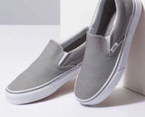 VANS Classic Slip-On Charcoal Gray Unisex Canvas Sneakers Men's 6.5/Women's 8.0‎ Photo 0
