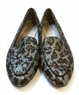 Kate Spade New York "Caty" Animal Leopard Print Sequin Flats Loafers Mobwife Photo 0