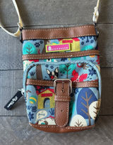 Lily Bloom crossbody bag‎ colorful pattern of dogs and forest scenery Photo 0