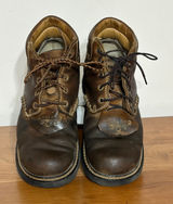 Ariat Barn Yard Brown Leather Lace Up Work Boots Kiltie 10001256 Womens 8B Photo 0