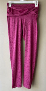 Nike Pink with Polka Dots High Rise 7/8 Length Tight Size Medium Photo 0