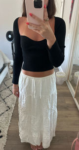 white linen skirt  Photo 0