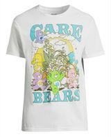 Care Bears Retro Graphic T Shirt White Crew Neck Cartoon Tee‎ Size Medium Photo 0
