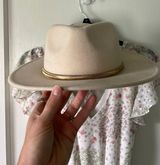 Flat Brim Hat Tan Photo 0