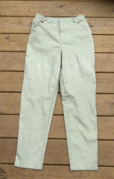 Ellen Tracy Company Women’s Size 4 Sage Green Stretch Straight Leg Pants Photo 0