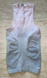 GymShark Sport Tank Top Shirt Size XS Pink‎ Gray Photo 0