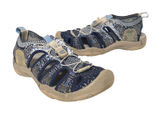 Keen EVOFIT ONE Sandals Sz 6 Blue Knit Bungee Lace Outdoor Water Shoes Gorpcore Photo 0