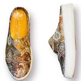Free People Tapestry Wynwood Slide On Mule Sneaker Shoe Size 6 Slip On Clogs Photo 0