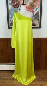 Pretty New Show Me Your Mumu Get Together Lime Green One-Shoulder Dress! Photo 0
