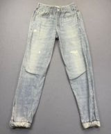 Rag & Bone Miramar Jogger Women XS Light Wash Trompe L'oeil Denim Print Pants Photo 0