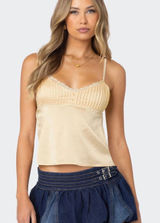 Edikted Yellow Tie Top Photo 0