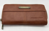 Stone Mountain Wallet Womens One Size Brown Leather Zip Around ID Card Slots Photo 0