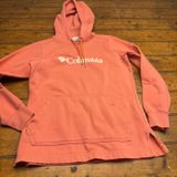 Columbia Sportswear Coral‎ Pink Logo Pullover Hoodie Sweatshirt Women XS Photo 0