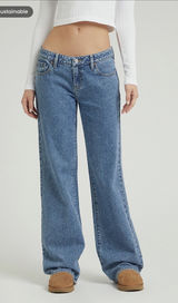 Pacsun Zoe Low Rise Girlfriend Jeans Medium Wash Photo 0