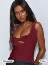 Lacy Top Set Red Size XS Photo 0