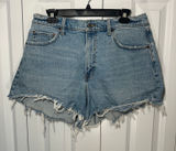 Abercrombie & Fitch Cutoff Shorts Women 31 Blue Curve Love 90s Relaxed High Rise Photo 0