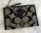 y2k Coach Black Carriage Card Holder Coin Purse Wallet Photo 0