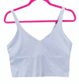 Lululemon Sports Bra 12 Align Tank Top Dusty Blue Nulu V-Neck Built-in Photo 0