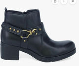 Miz Mooz Sydni Western Bootie Women's 7.5-8 Black New Photo 0