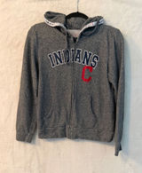 MLB Cleveland Indians Full Zip Hoodie Gray‎ G-III 4Her Carl Banks Medium Photo 0