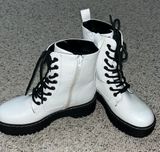 White Combat Boots Women Photo 0