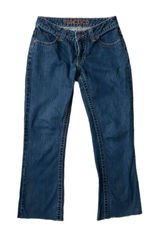 Kimes Ranch Francesca Jeans Cotton Blue Bootcut Raw Hem USA Made Size 4 Photo 0