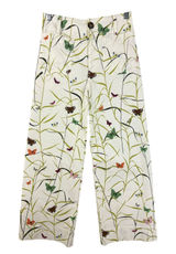 Anthropologie Maeve The Colette Butterfly Print Wide Leg Cropped Pants 25P Photo 0