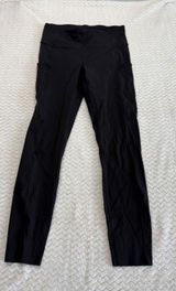Lululemon Fast and Free High-Rise Tight 25 Nulux Black Running Leggings Size 6 Photo 0
