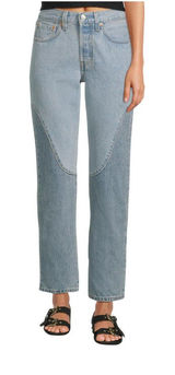 NWT Levi's 501 Fly High Rise Straight Jeans 94417273 County Fair Blue 31 x 30 Photo 0