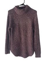 Abercrombie & Fitch Size Medium Purple Knit Cowl Neck Sweater Preppy Academia Photo 0