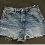 Zara Denim Blue Women's Shorts Photo 0