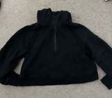Lululemon Black Scuba Half-Zip M/L Photo 0