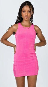 Princess Polly Lioness Everlast Hot Pink Mini Bodycon Dress Photo 0