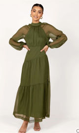 Petal & Pup Maxi Dress Olive Photo 0