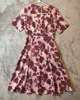 Timeless London On the‎ Topic of Tropic Midi Dress Floral Size 4 New Photo 0
