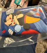 Disney Loungefly Mickey and Minnie Mouse Kissing Zip Around Wallet Photo 0