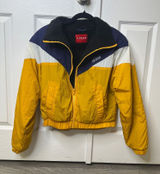 Guess Y2K Cropped Fleece Lined Windbreaker Jacket Women’s Size S Photo 0