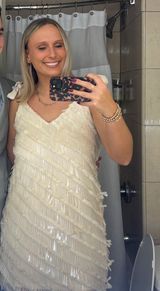 G.P.D. Dress White Size L Photo 0