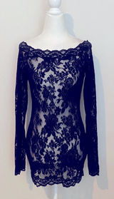 Victoria's Secret vintage Y2K Black Lace mini bodycon dress Photo 0