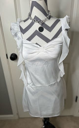 White Beginning Boutique Mini Dress Birthday Girl Photo 0