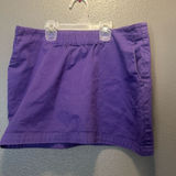 Copacabana Lefties Purple Chino Mini Skirt Small Cotton Side Pockets Photo 0