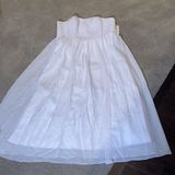 Women’s Elegant White Strapless Full Length Chiffon Prom Party Formal Dress XXXL Photo 0