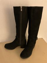 Koolaburra by Ugg women black suede Knee-High Madeley Heeled Boots US 8 Photo 0