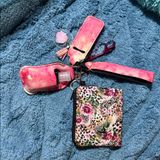 Handmade Floral Leopard Print With Pink Marbled‎ KeyChain Set & Accessories Photo 0