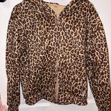 Leopard Print zip up Brown Photo 0