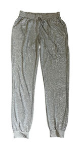 Carmela Champagne Metallic Shimmer Jogger Pants Medium Made in USA Party Disco Glam M Photo 0