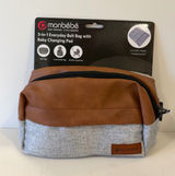 Monbebe 3-in-1 Everyday Belt Bag with Baby Changing Pad Grey Brown D101523C Photo 0