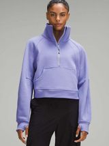 Lululemon Scuba Oversized Funnel-Neck Half Zip - Dark Lavender M/L Photo 0