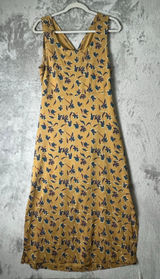 Kuhl Lyra Midi Dress Large Tuscan Sun Floral Print Sleeveless Outdoor Travel Photo 0