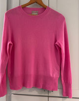 J.Crew Cashmere Crewneck Sweater Pink Classic Fit Women's Medium Soft Knit Photo 0